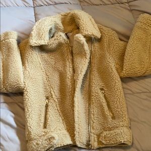 H&M Sherpa bomber jacket